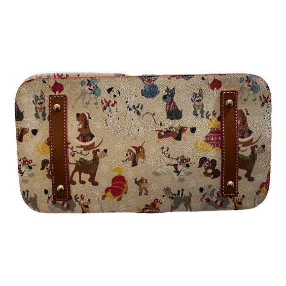 Disney Dooney Santa Paws Satchel Bag Purse Stitch Bolt Dug Nana Lady Tramp - Picture 4 of 6
